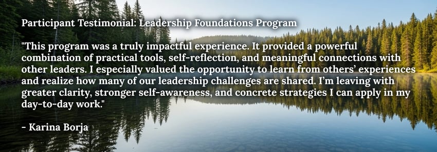 Leadership Foundations Testimonial